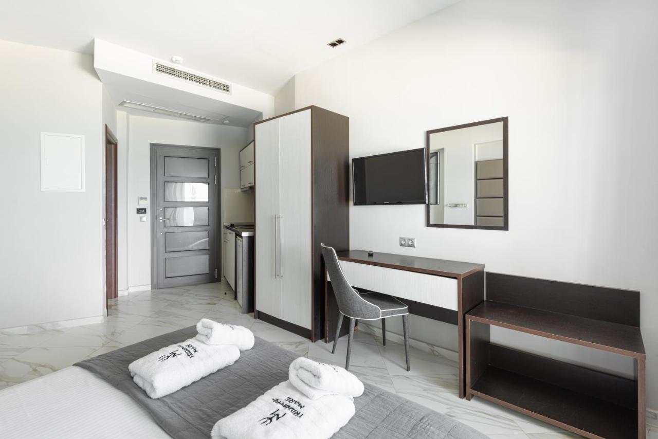 Tridente Mare Apart Hotel Pefkochori Esterno foto